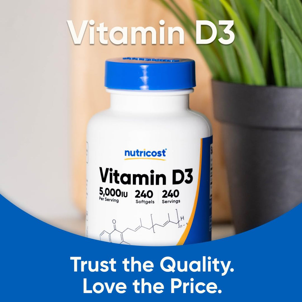 Vitamina D3 5000 UI - Nutricost
