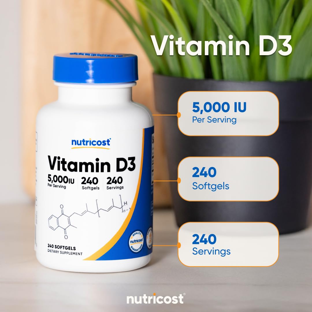 Vitamina D3 5000 UI - Nutricost