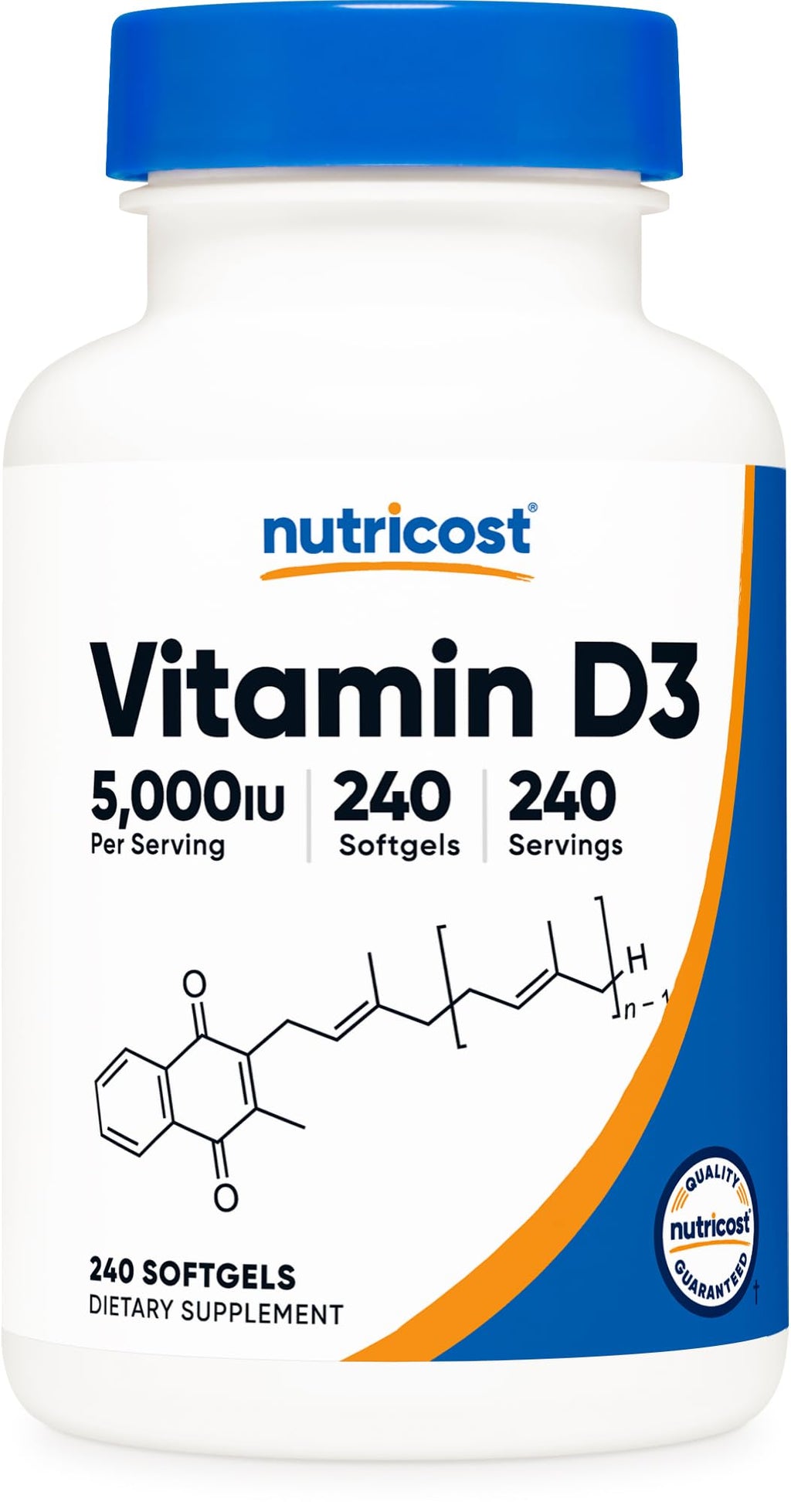 Vitamina D3 5000 UI - Nutricost