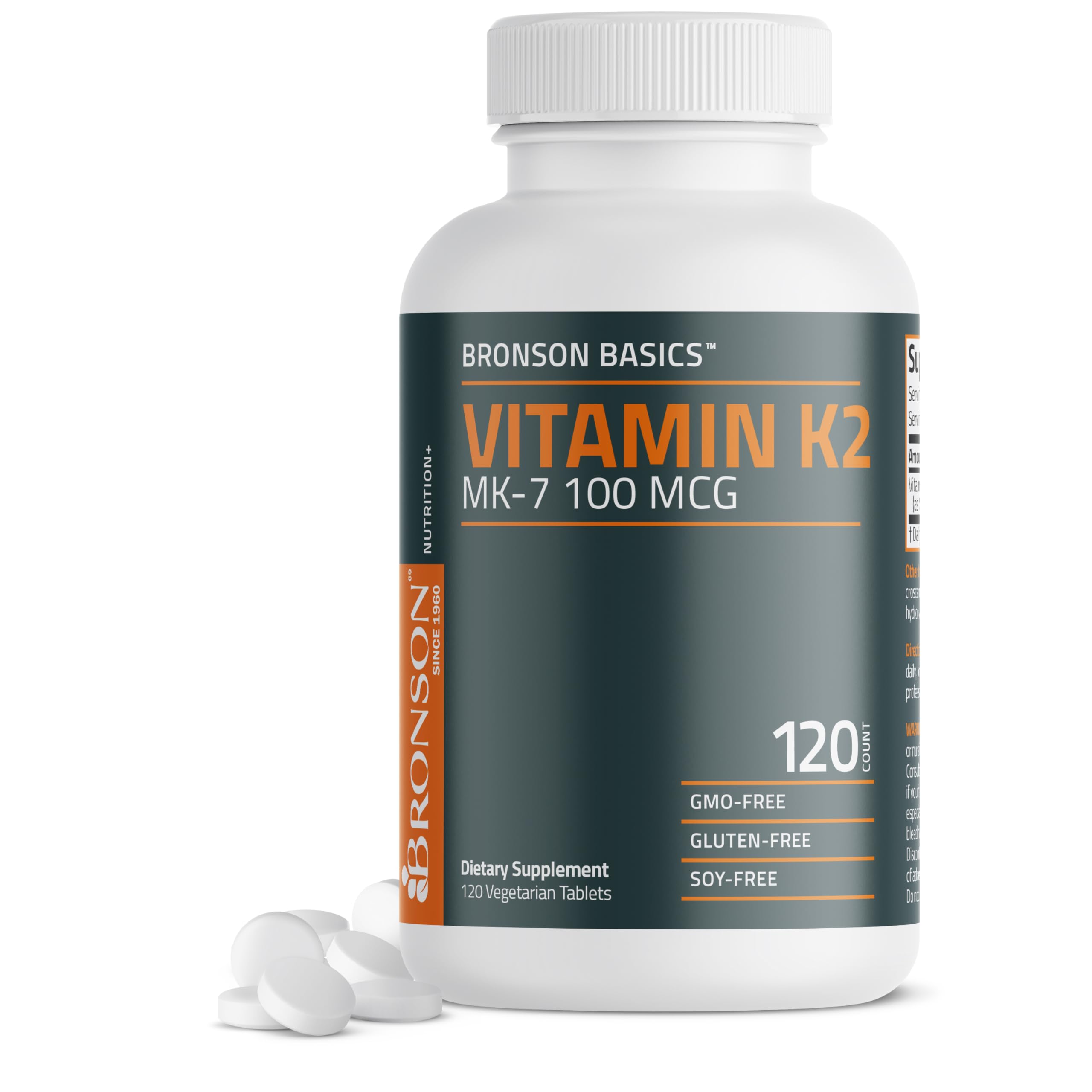 Vitamina K2 MK-7 100mcg - Bronson