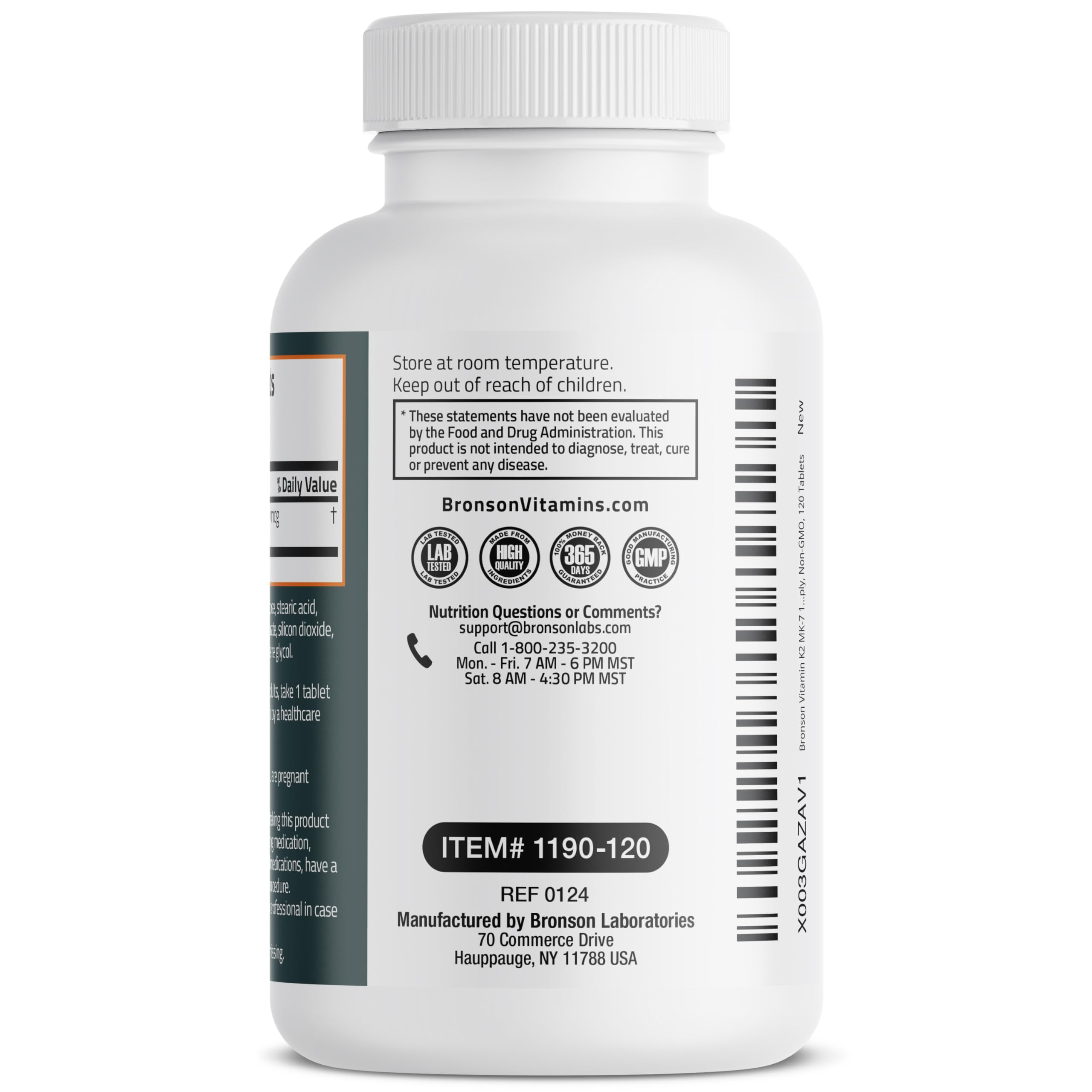 Vitamina K2 MK-7 100mcg - Bronson