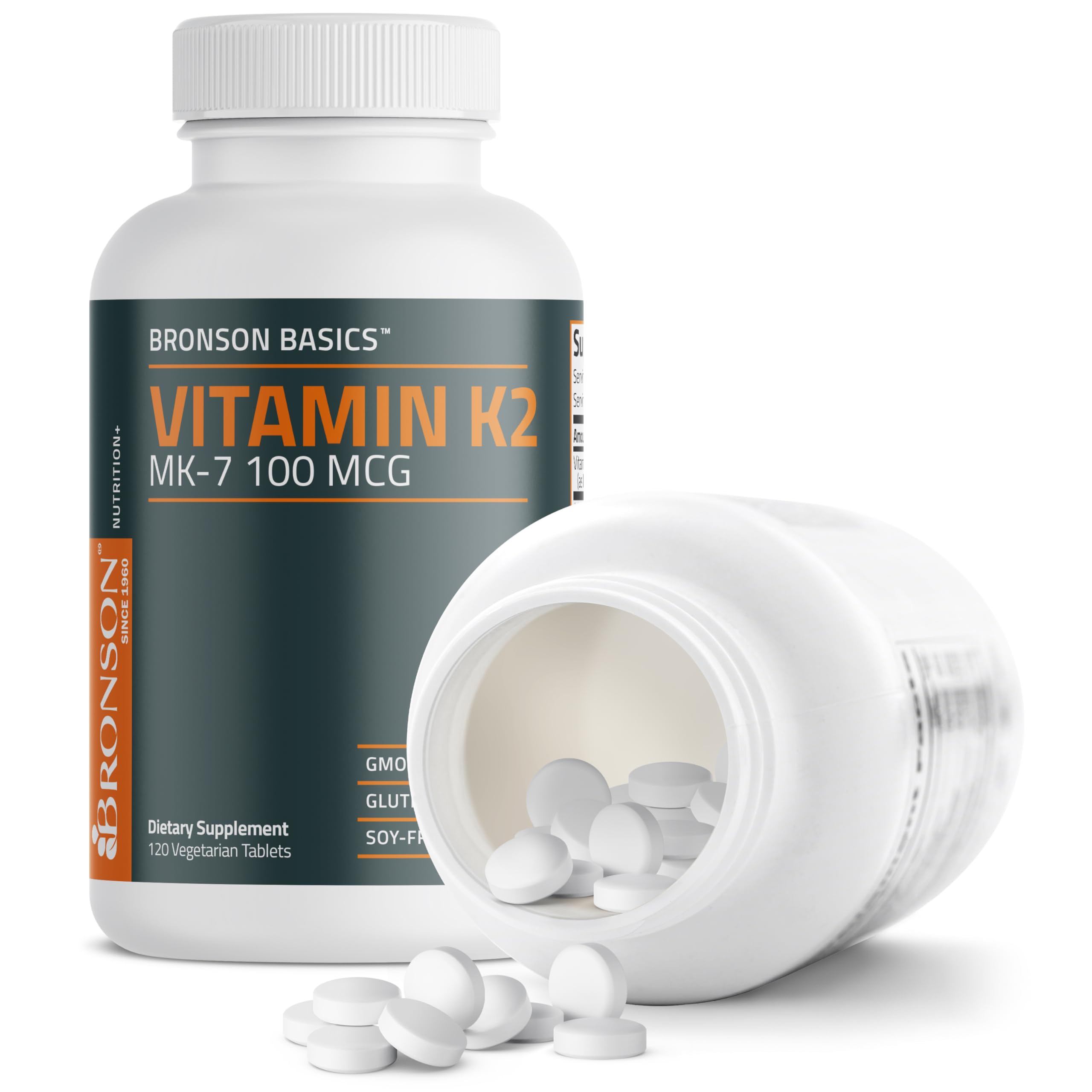 Vitamina K2 MK-7 100mcg - Bronson